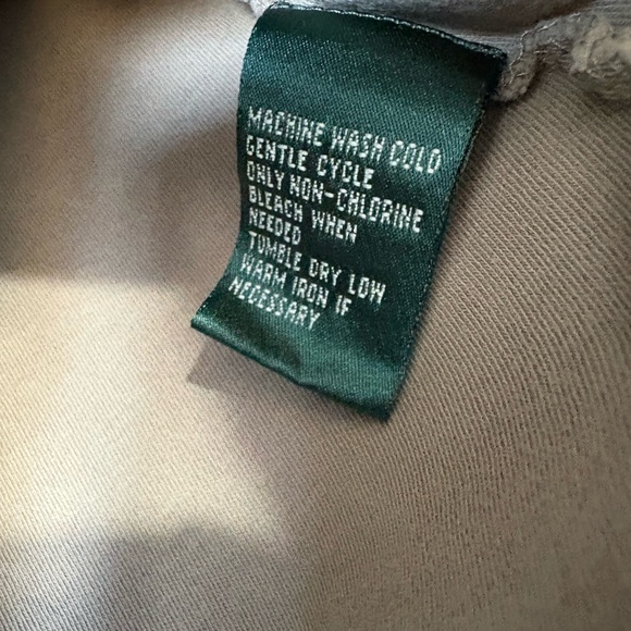 Lauren Ralph Lauren Olive Green Polo Crop Top Size Large Slim Fit Y2K Preppy - Picture 4 of 7